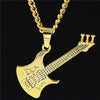 Rock Music Guitar Pendant Necklace