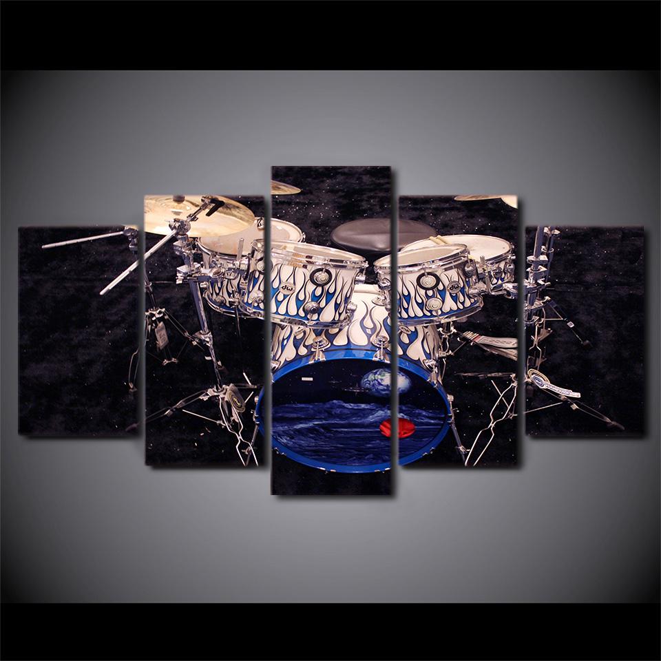 5 Pieces Cool Metal Drum Canvas Art - { shop_name }} - Review