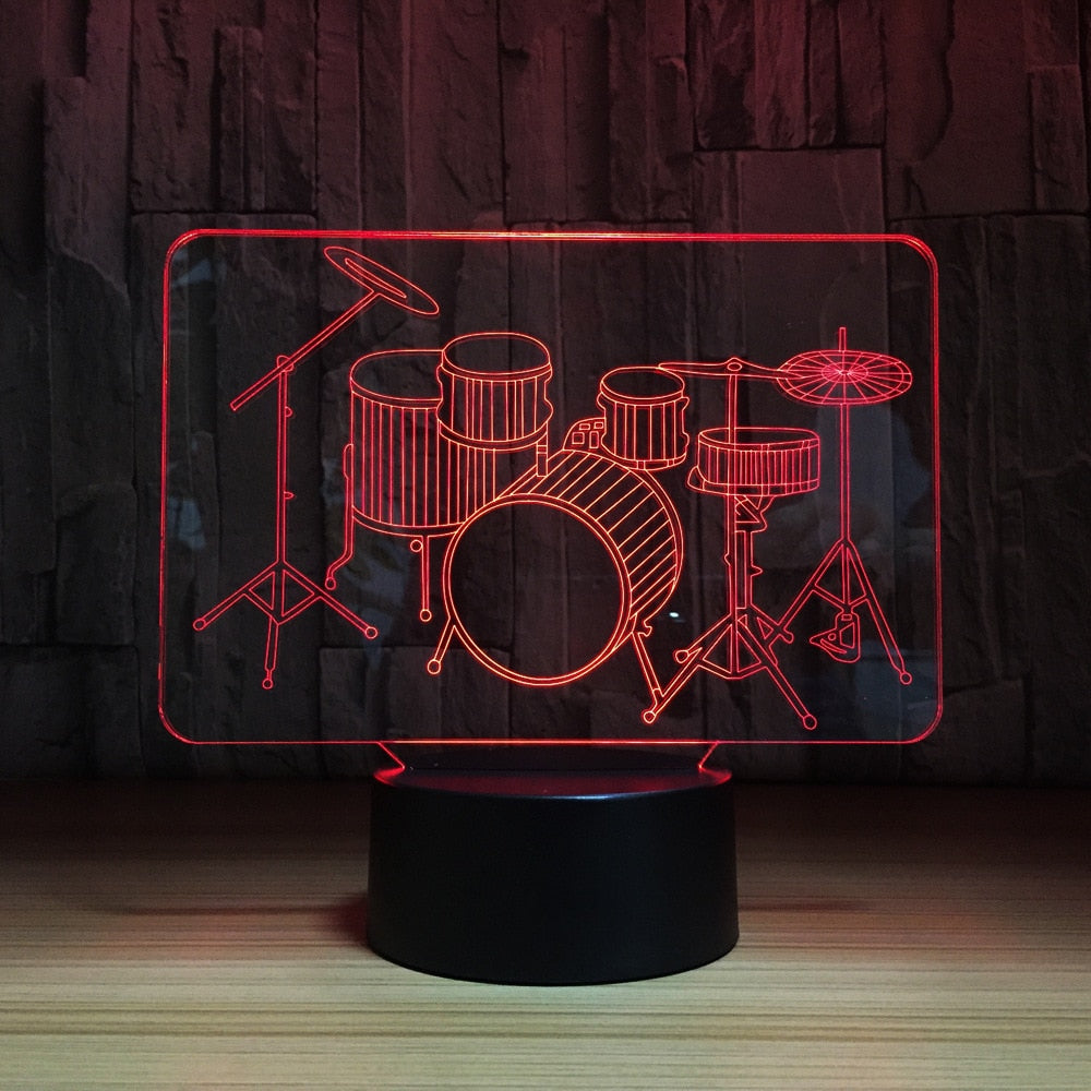 Drum LED Lamp
