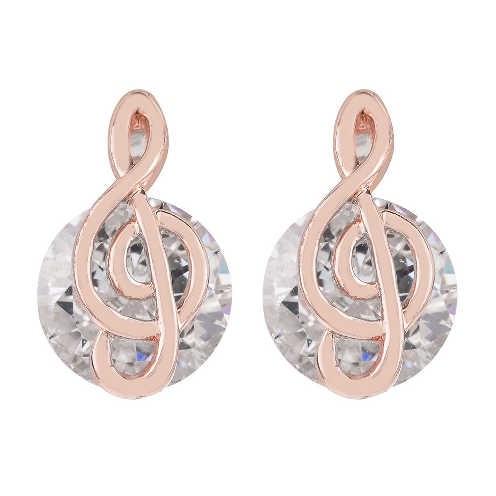 Music Note Stud Earrings