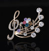 Free - Treble Clef & Note Brooch