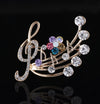 Treble Clef & Note Brooches