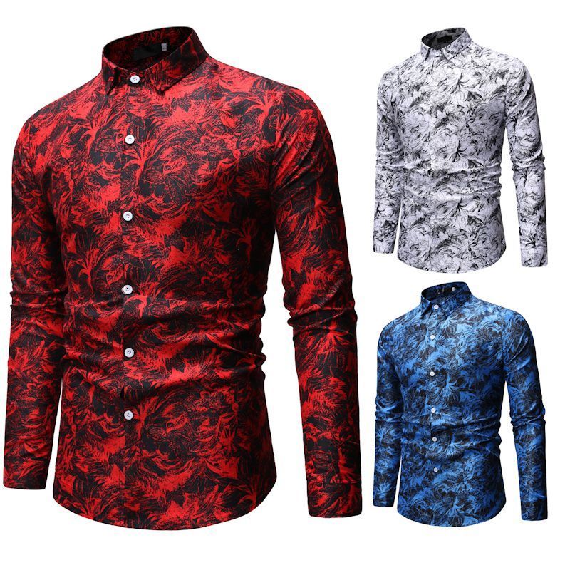Floral Printed Men's Shirt