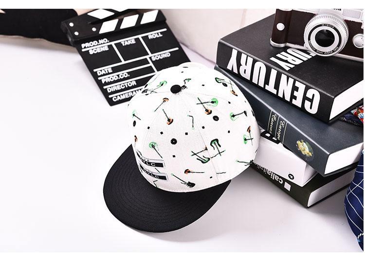 Guitar Print Baseball Cap