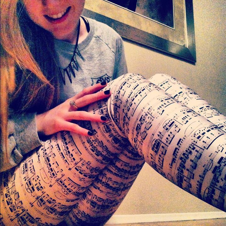 Music Score Leggings