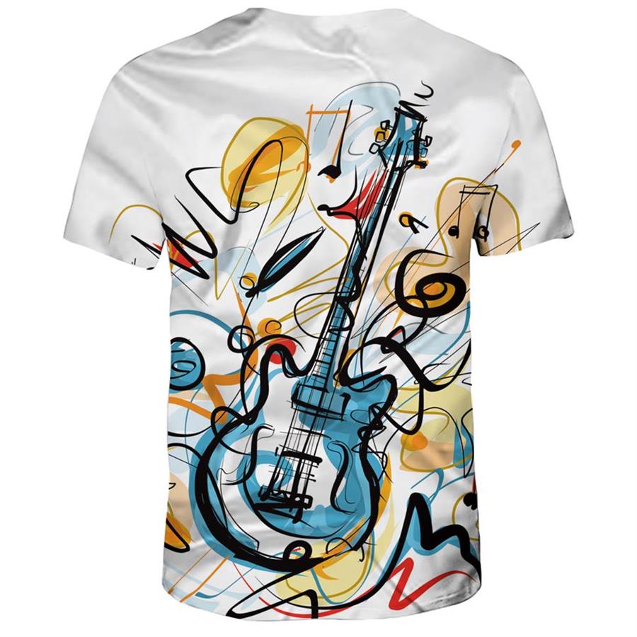 Rock Guitar Print T-shirt