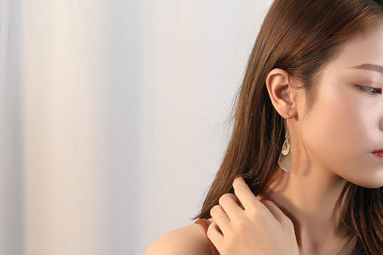 Musical Symbol Natural Shell Earrings