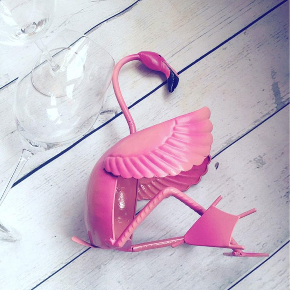 Pink Flamingo Wine Rack