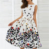 Vintage White Floral Butterfly Dress