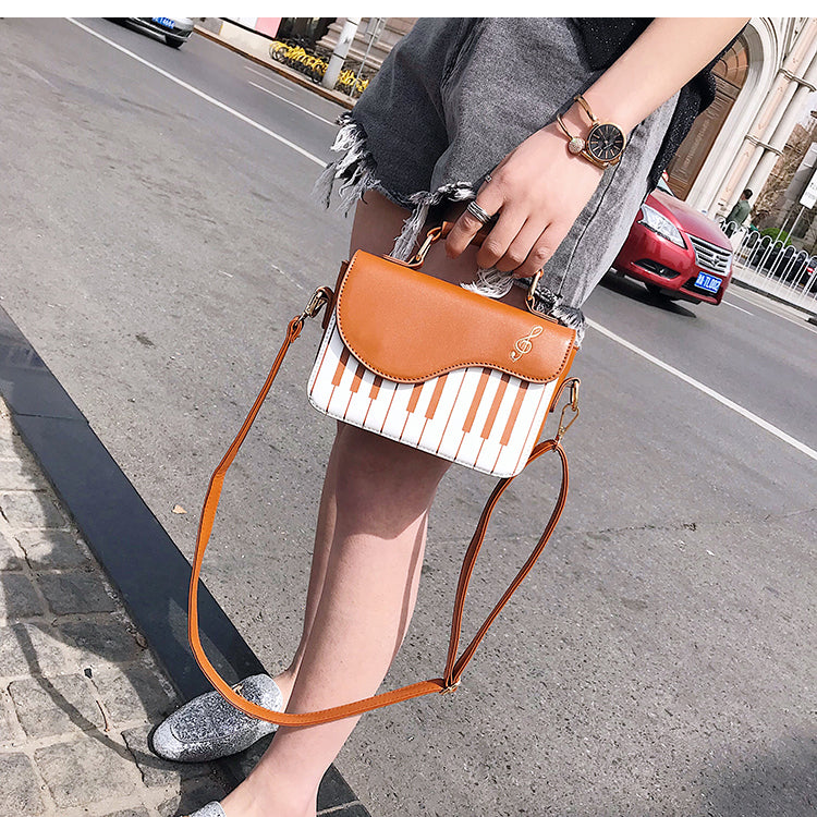 Piano Crossbody Leather Bag