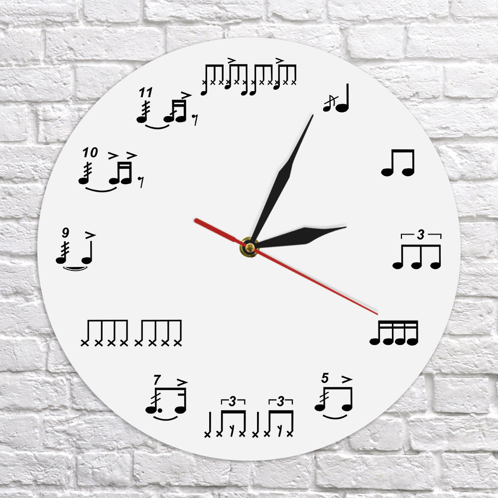 Drum Notes Wall Clock - Artistic Pod Review