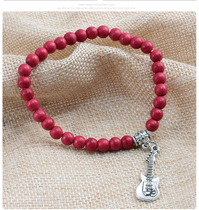 Free - Music Guitar Beads Bracelet