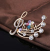 Free - Treble Clef & Note Brooch