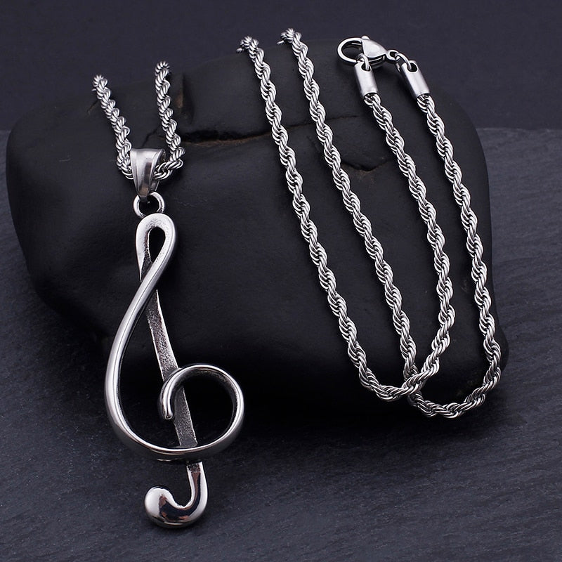 Treble G Clef Necklace