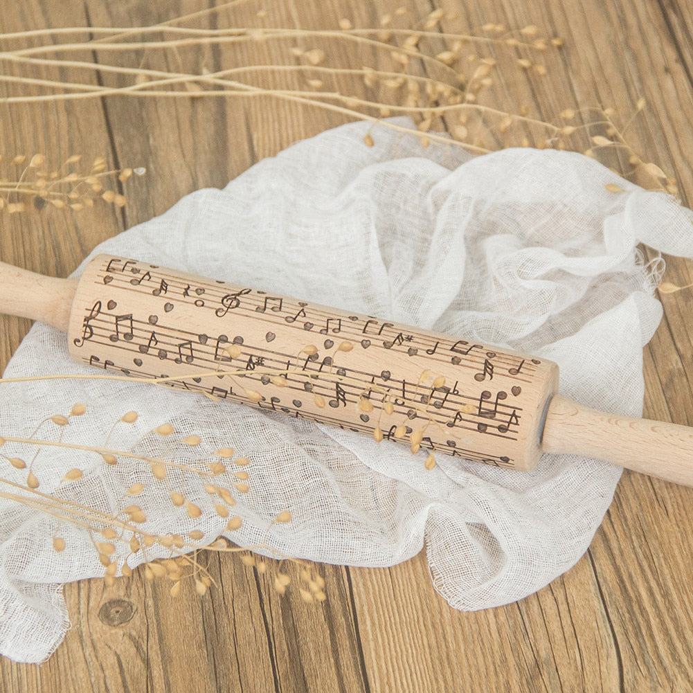 Musical Notes Dough Engraved Roller - { shop_name }} - Review