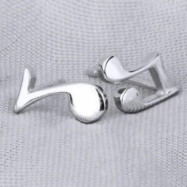 Music Notes Stud Earrings