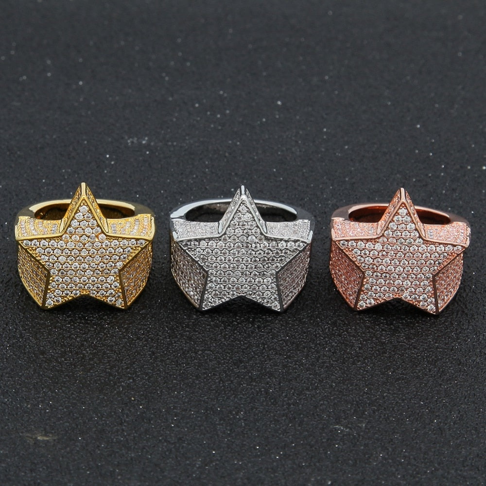 Punk Star DJ Style Ring