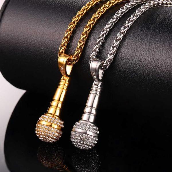 Rock Punk Microphone Necklace & Pendant - Artistic Pod