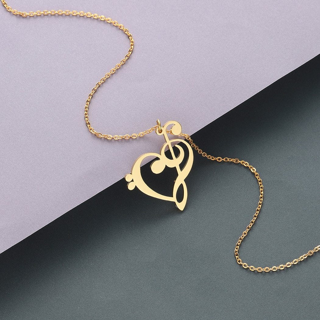Free - Treble Heart Necklace