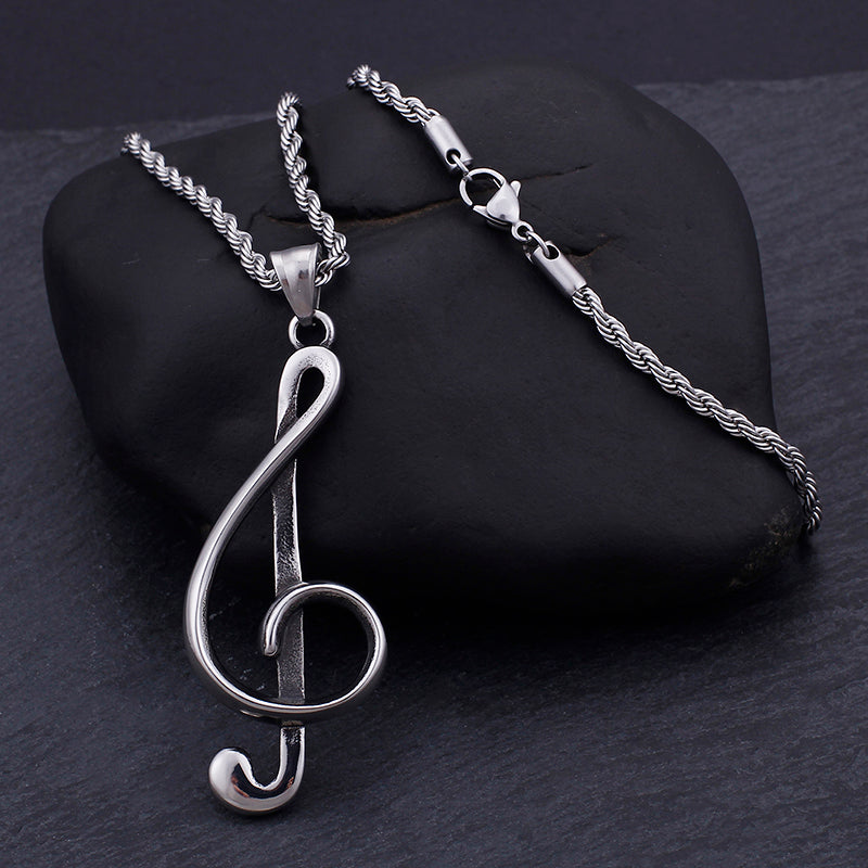 Treble G Clef Necklace