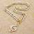 Crystal Music Notes Pendant Necklace