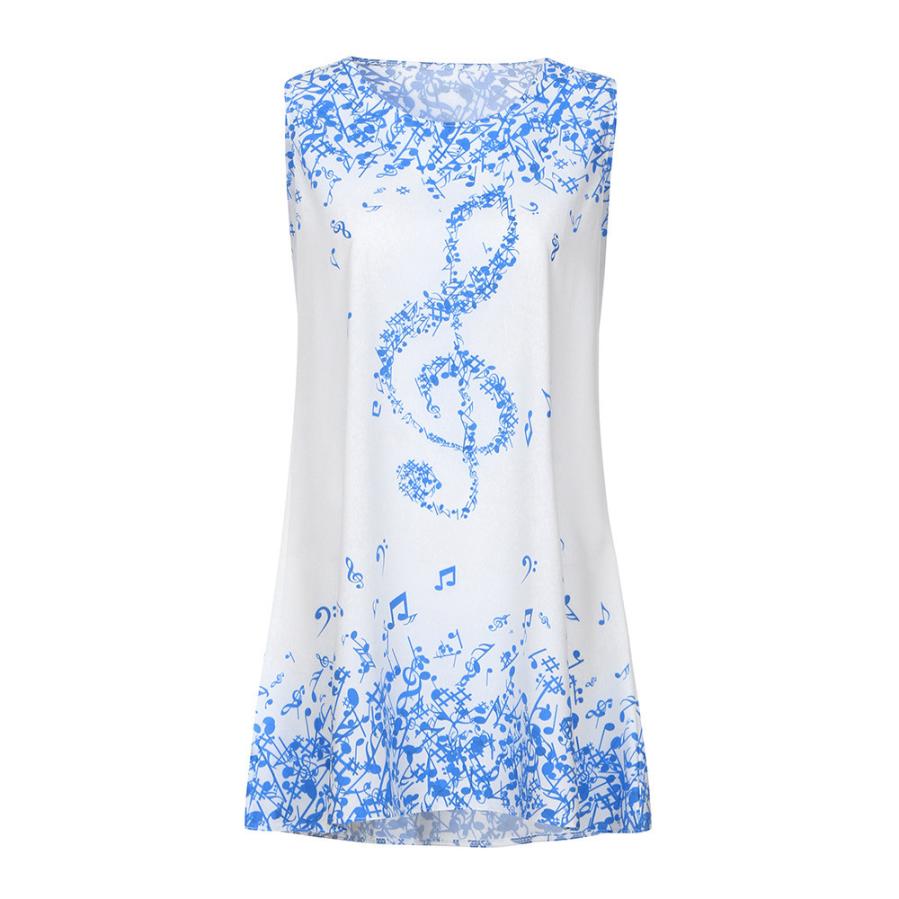 Music Note Sleeveless Dress