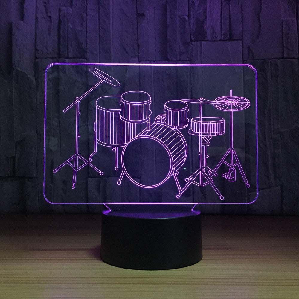 Drum LED Lamp