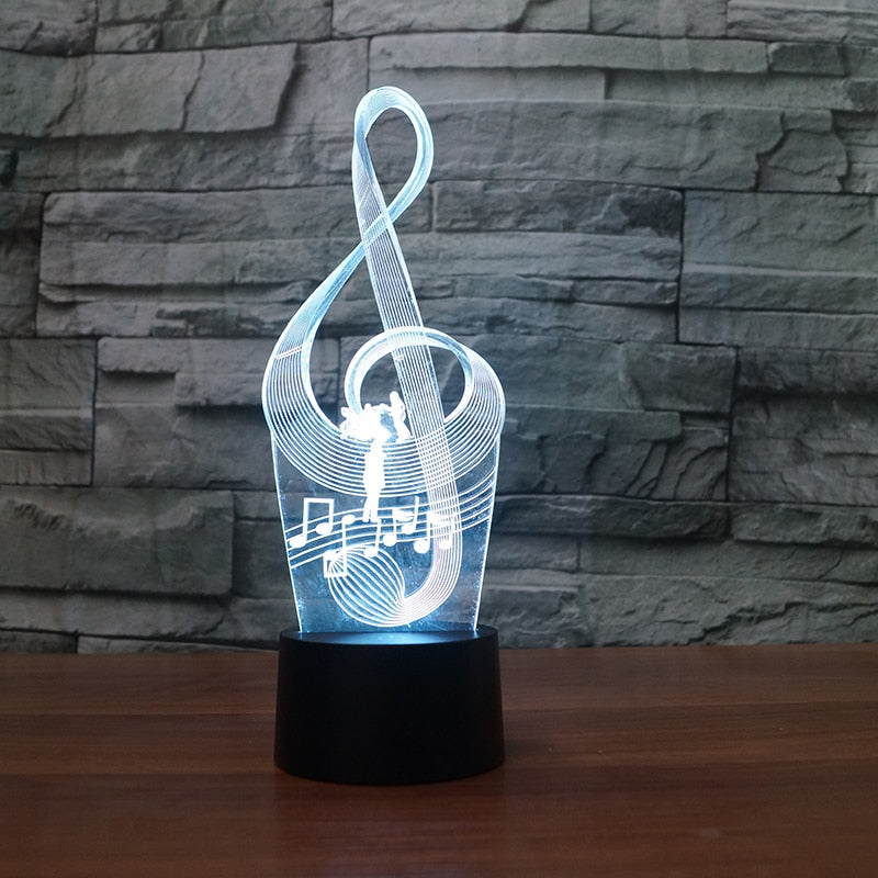 Treble Clef LED Lamp