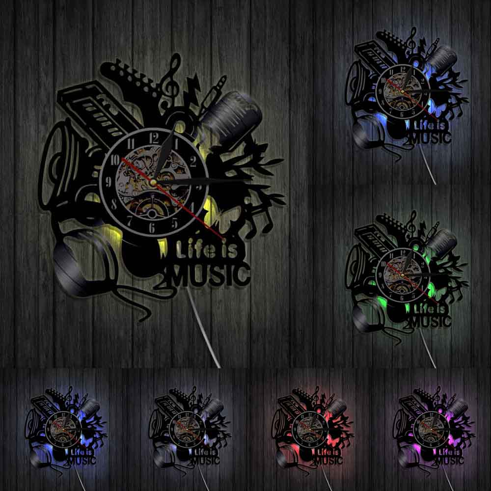 Life Is Music Wall Clock