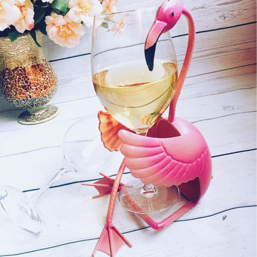 Pink Flamingo Wine Rack