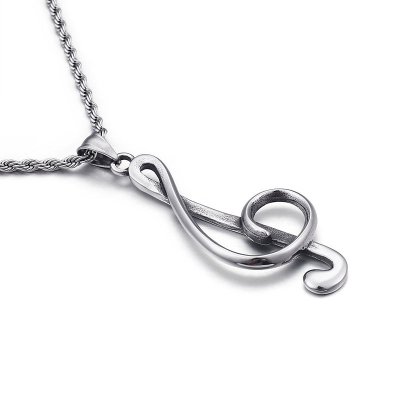Treble G Clef Necklace