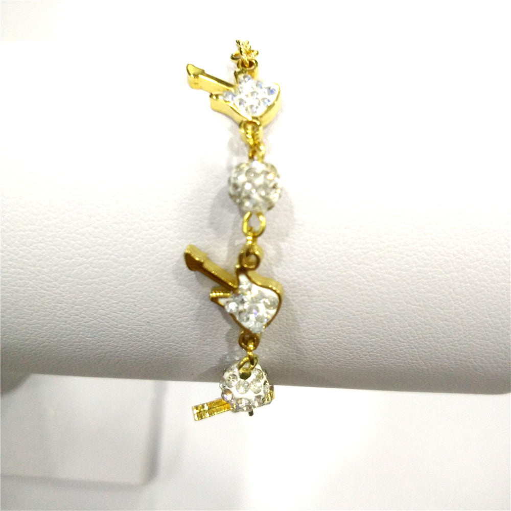 Guitar Zircon Bracelet
