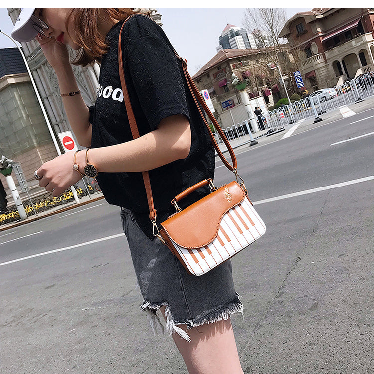 Piano Crossbody Leather Bag