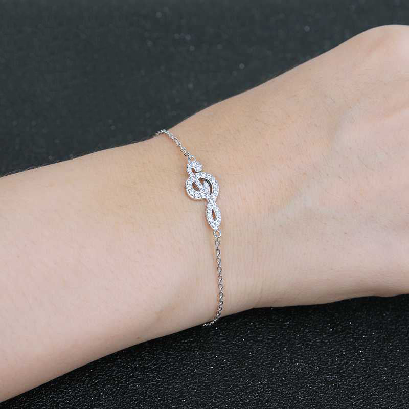 Silver Musical Note Bracelet