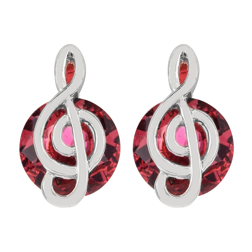 Music Note Stud Earrings