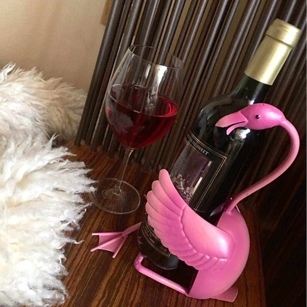 Pink Flamingo Wine Rack