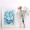 Blue Flower DIY Diamond Painting