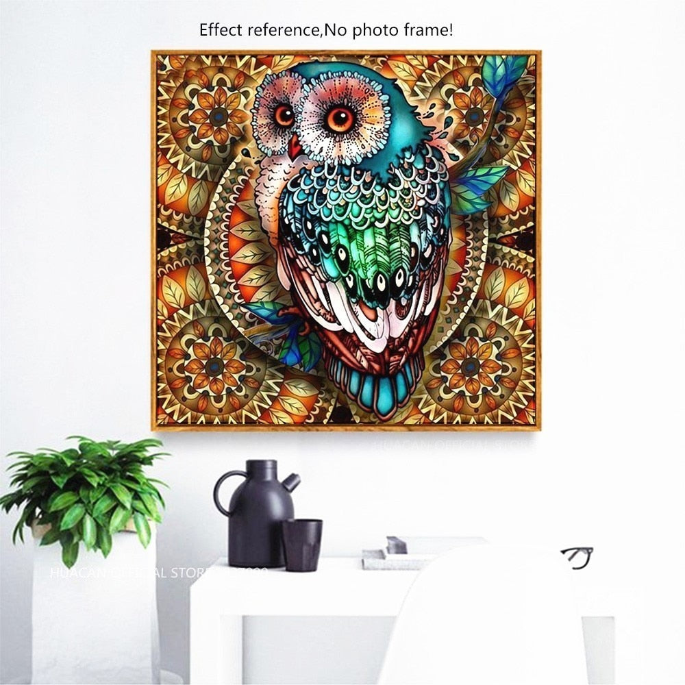Colorful Owl DIY Diamond Painting