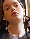 Asymmetric Cello Hollow Dangle Earrings