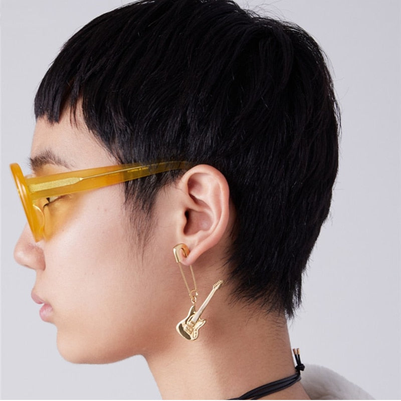 Pin Guitar Earrings