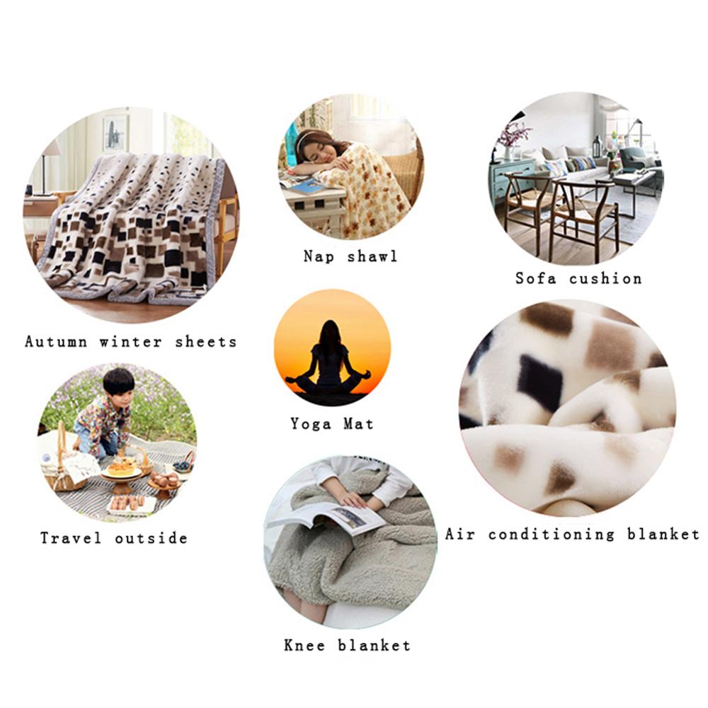 Guitar Print Sherpa Blanket