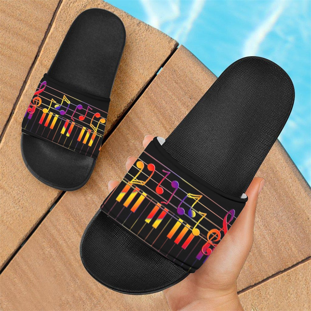 Comfy Music Notes/Piano Sandals