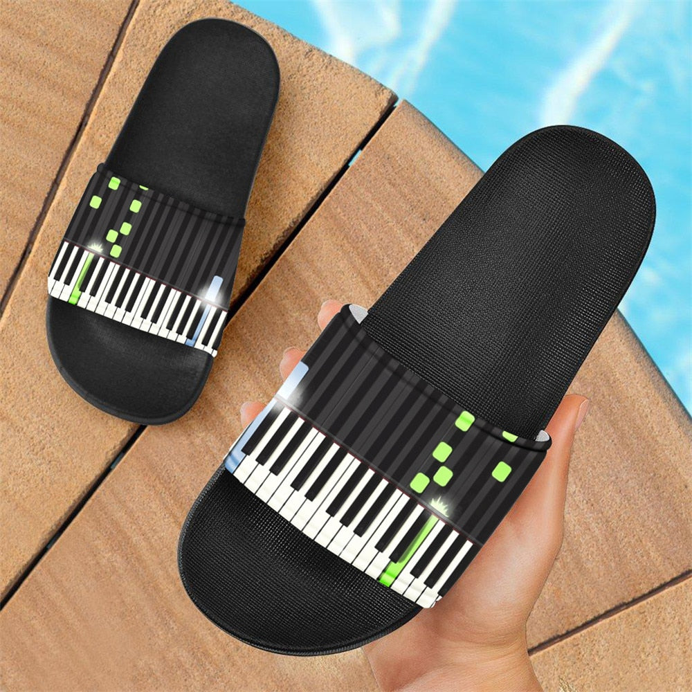 Comfy Music Notes/Piano Sandals