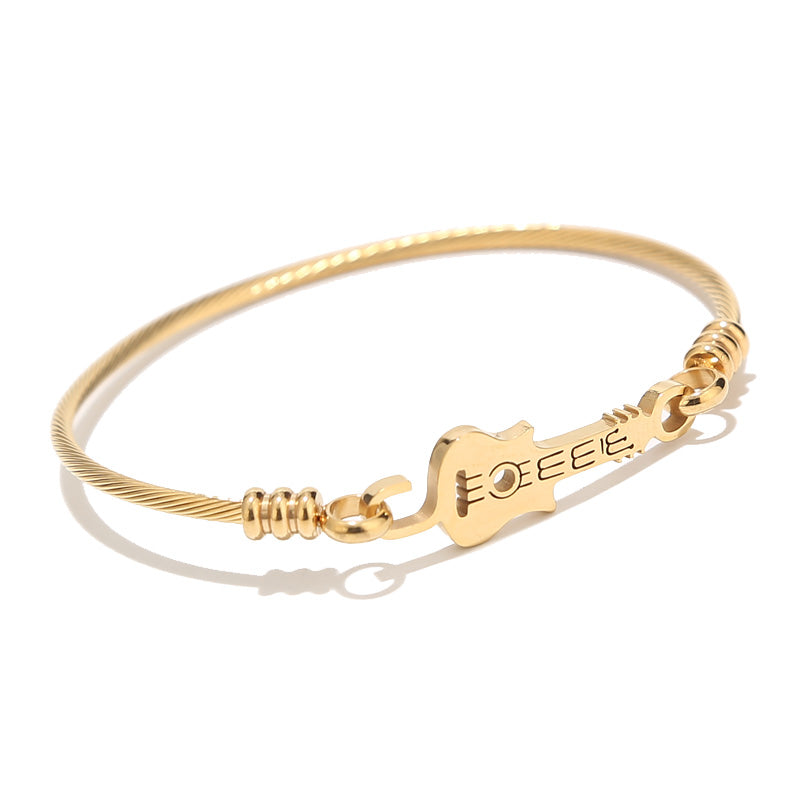 Stainless Steel Guitar Bangle