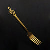 Golden Treble Clef Spoon Set