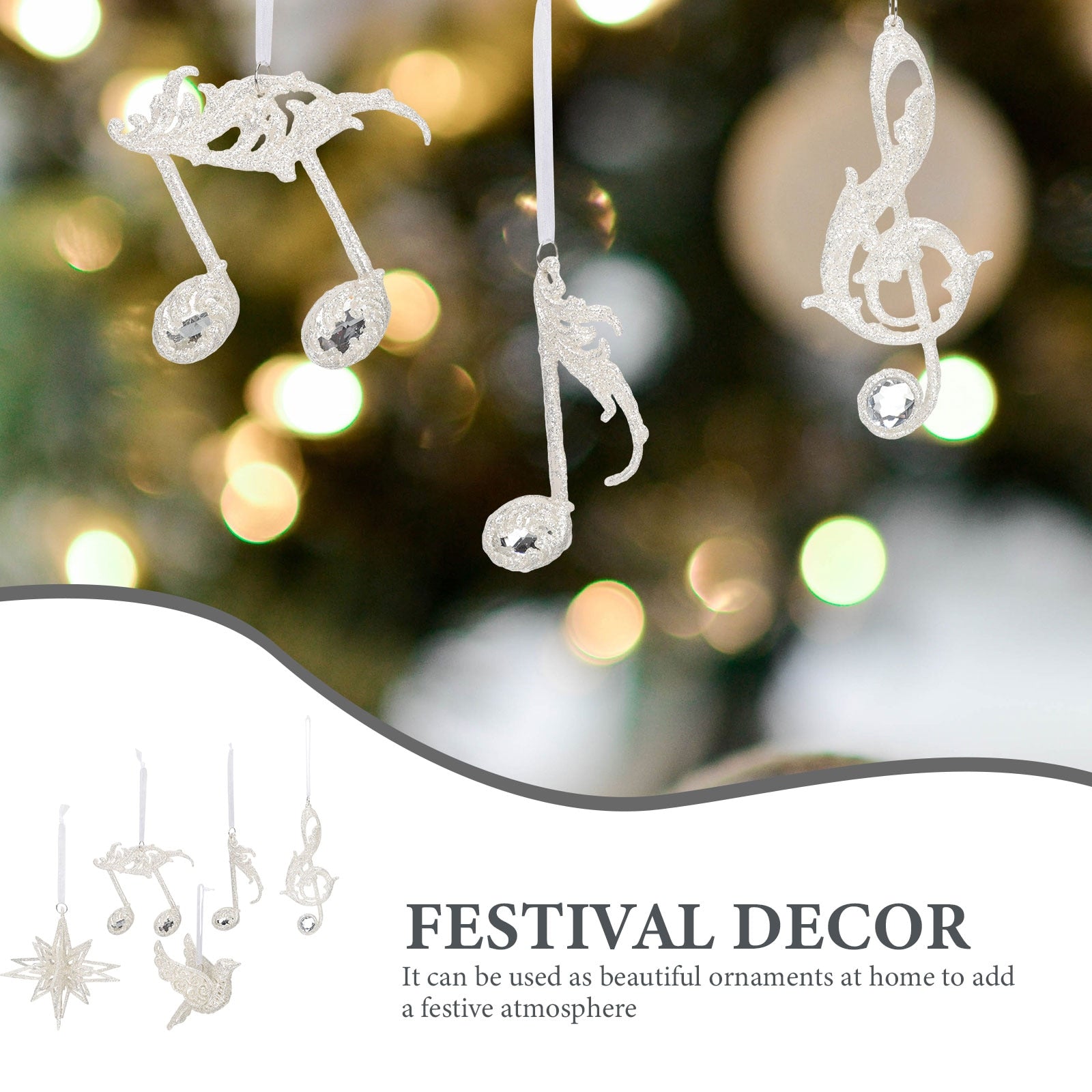 Sparkling Musical Theme Hanging Decor