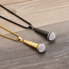 Microphone Rhinestone Necklace