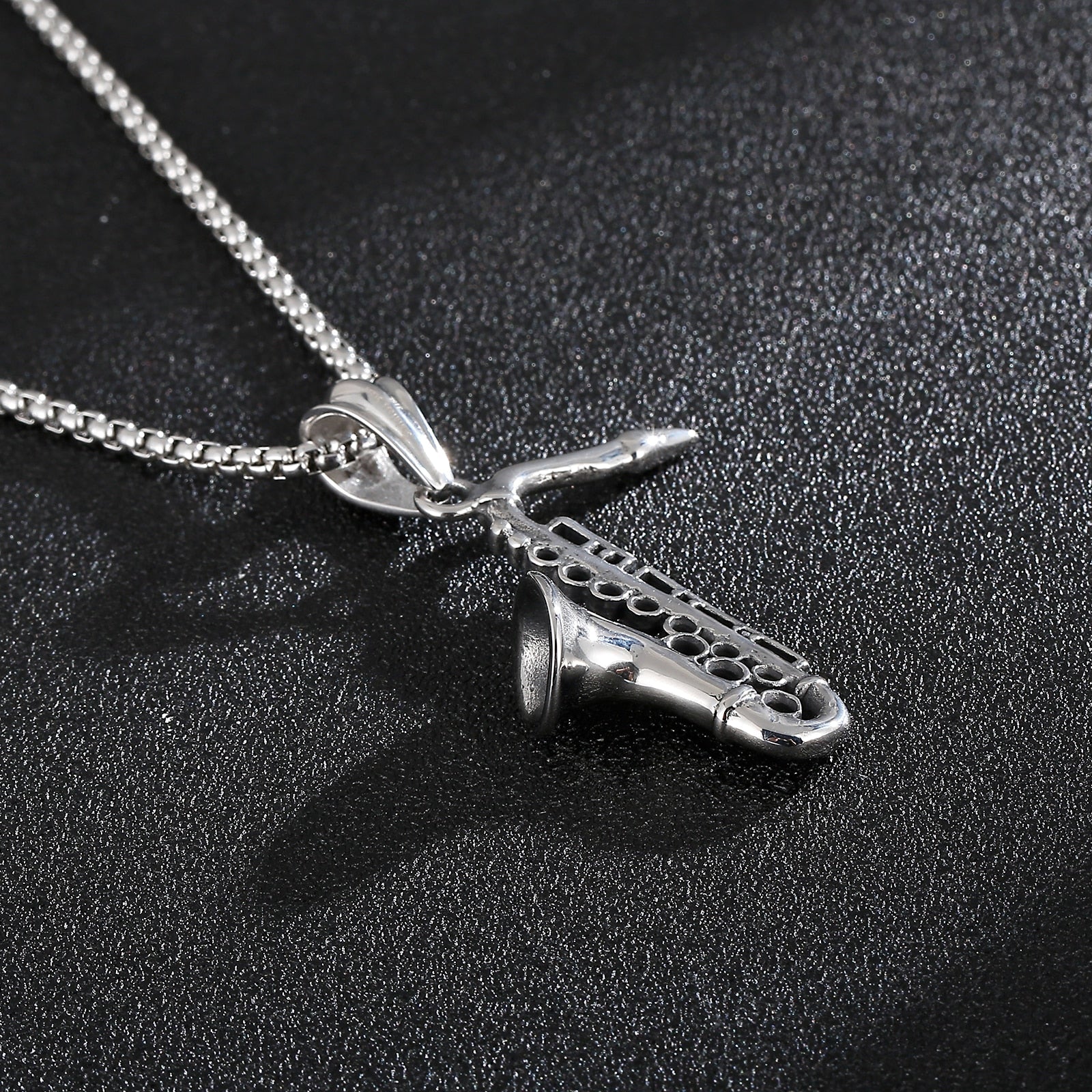 Saxophone Trumpet Necklace