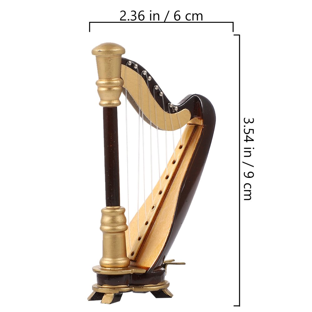 Harp Miniature Figurine