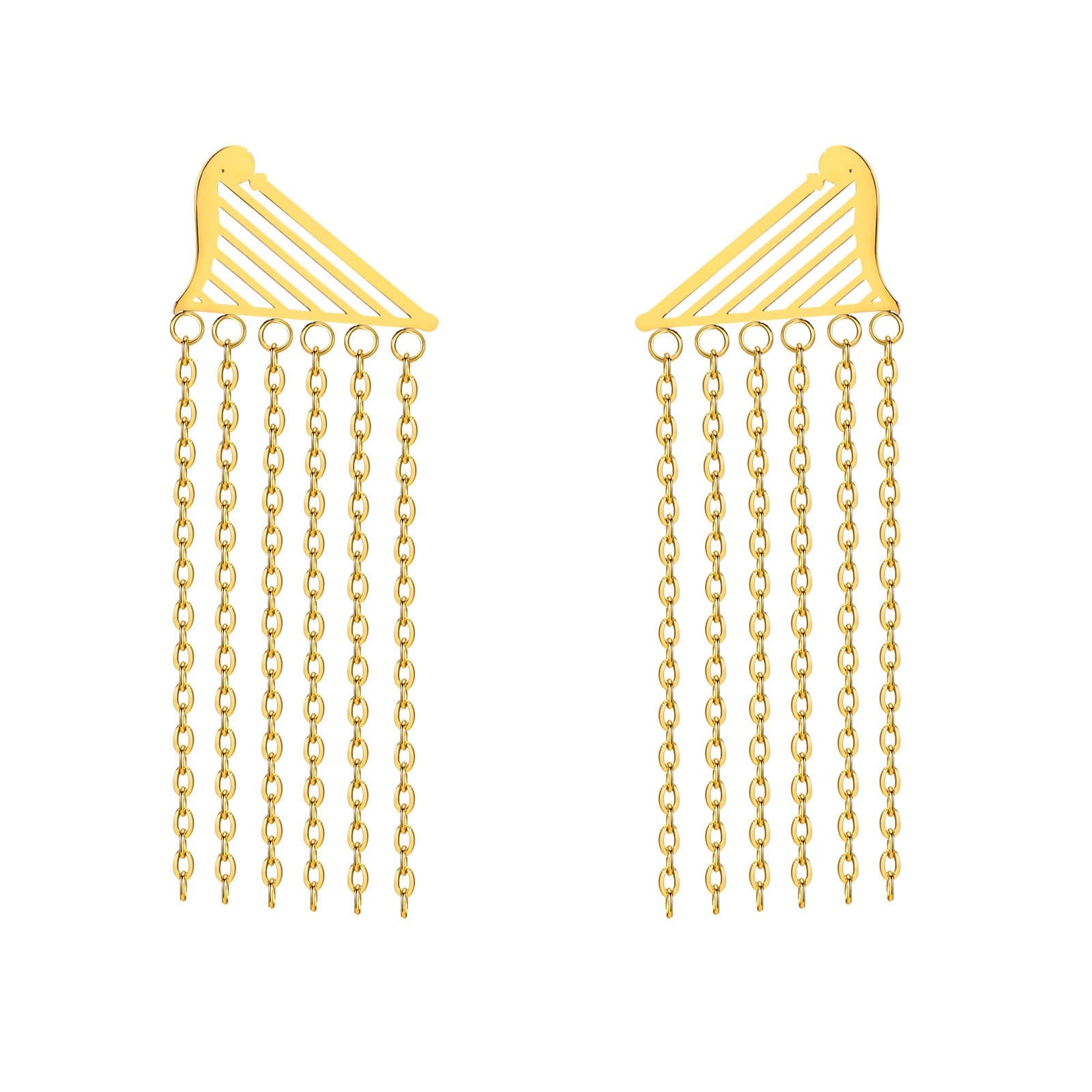 Harp Tassel Earrings